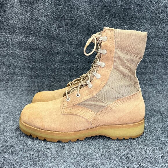 Altama Combat Boots Men's‎ Size 10R Tan Suede Tactical Vibram Outdoor Work Boots - Picture 5 of 15